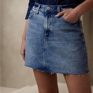 Banana Republic Denim Mini Skirt - Size 12 TALL